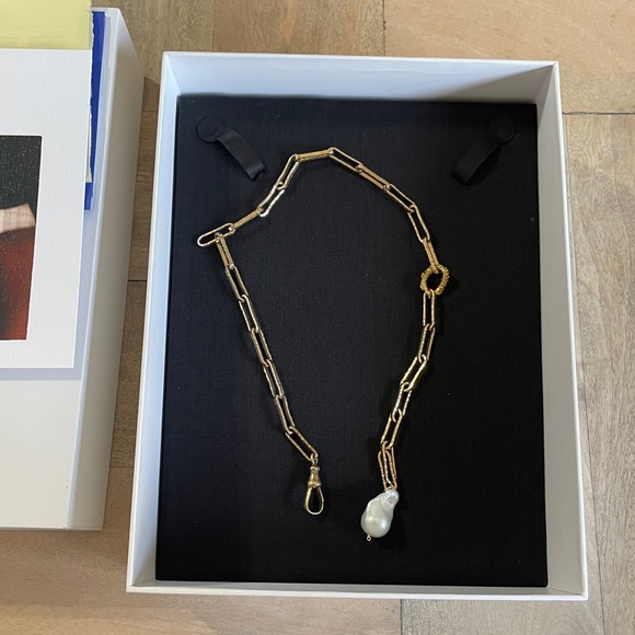 [SOLD]Aligheri pearl and gold necklace - Picture 1 of 7
